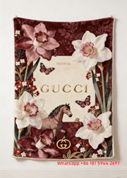Luxury Festival Horse Tapestry Gucci throw blankets IMG_2765